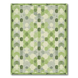 Modern Green Geometric Area Rug