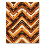 Bold Orange Zigzag Southwestern Area Rug
