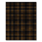 Brown Buffalo Check Washable Area Rug
