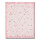 Pink Polka Dot Geometric Area Rug
