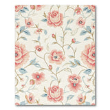 Blush Pink Blush Pink Peony Floral Vintage Area Rug
