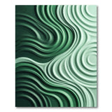 Green Abstract Area Emerald Wave Abstract Area Rug