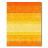 Vibrant Orange Ombre Stripe Area Rug