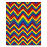 Rainbow Chevron Multi-Color Area Rug