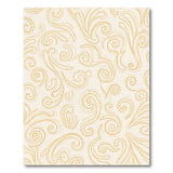 Gold Swirl Floral Beige Area Rug