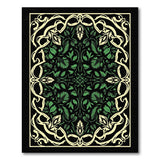 Ornate Green Foliage Persian Area Rug