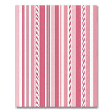 Pink Striped Geometric Area Rug