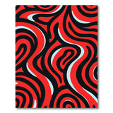 Vibrant Abstract Area Vibrant Red Swirl Abstract Area Rug