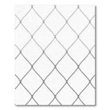 Black White Geometric Net Grid Area Rug