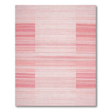 Blush Pink Vertical Stripe Area Rug