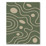 Green Abstract Area Green Abstract Swirl Area Rug