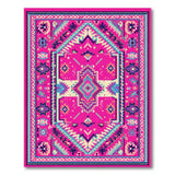 Vibrant Pink Southwestern Geometric Rug