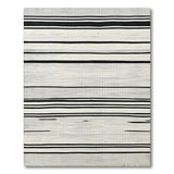 Bold Striped Bold Black White Striped Woven Area Rug