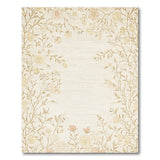 Floral Vintage Delicate Beige Floral Vine Area Rug
