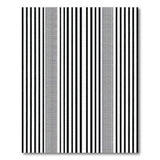 Geometric Modern Black White Vertical Stripe Area Rug