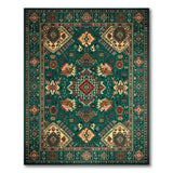 Green Heritage Tribal Emerald Green Heritage Tribal Area Rug
