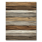 Rustic Stacked Wood Plank Area Rug
