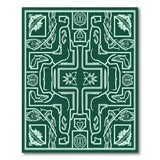 Emerald Persian Lotus Peacock Rug