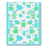 Playful Cartoon Frog Area Rug