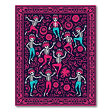Dancing Skeletons Heritage Tribal Area Rug