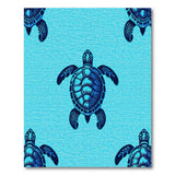 Sea Turtle Coastal Blue Area Rug
