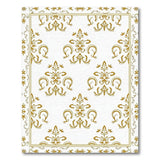 Golden Ornate Filigree Area Rug