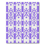 Purple Purple Snowflake Geometric Area Rug