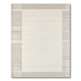 Neutral Grid Border Area Rug