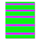 Vibrant Green Pink Teal Striped Area Rug