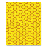 Vibrant Yellow Honeycomb Hexagon Area Rug
