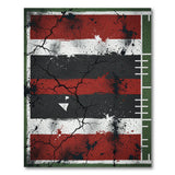 Distressed Multi-Color Cracked Stripe Area Rug