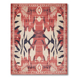 Bold Red Heritage Tribal Area Rug
