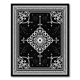 Ornate Black and White Ornate Black White Persian Medallion Rug