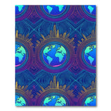 Neon Globe City Geometric Area Rug