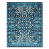 Teal Persian Floral Area Rug