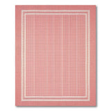 Red Gingham Checkered Washable Area Rug