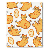 Chubby Orange Cat Kumquat Pattern Rug