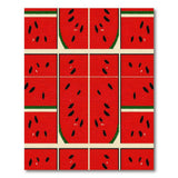 Playful Watermelon Fruit Pattern Area Rug