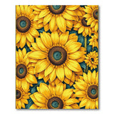 Vibrant Sunflower Cluster Area Rug