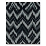 Black and White Zigzag Black White Zigzag Geometric Area Rug