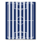 Soccer Field Striped Area Rug