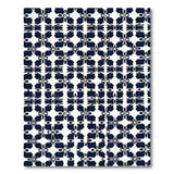 Blue and Teal Navy Geometric Modern Area Rug
