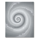 Grey Cosmic Spiral Area Rug
