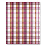 Pink Tan Plaid Checkered Area Rug