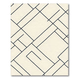 Modern Black Geometric Area Rug