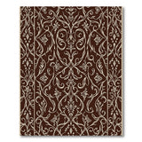 Elegant Brown Cream Floral Vintage Area Rug