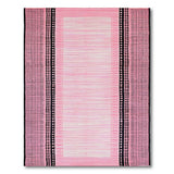 Pink Black Geometric Tribal Area Rug
