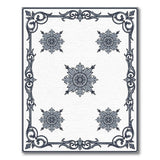 Ornate Grey Starburst Medallion Rug