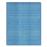 Indigo Zigzag Woven Area Rug