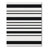 Bold Black White Striped No. 40 Area Rug